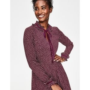 Boden Cecilla Midi Dress Burgundy